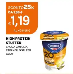 Ekom High protein stuffer cacao, vaniglia, caramello salato offerta
