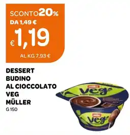 Ekom Dessert budino al cioccolato veg müller offerta