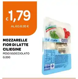 Ekom Mozzarelle fior di latte ciliegine peso sgocciolato offerta