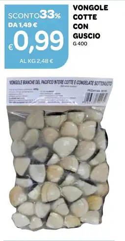 Ekom Vongole cotte con guscio offerta