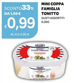 Ekom Mini coppa famiglia tonitto gusti assortiti offerta