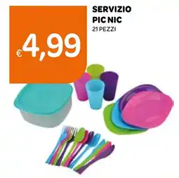Ekom Servizio pic nic 21 pezzi offerta