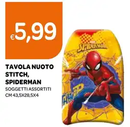 Ekom Tavola nuoto stitch, spiderman soggetti assortiti offerta
