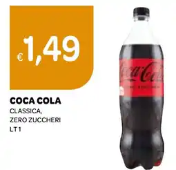 Ekom Coca cola classica, zero zuccheri lt1 offerta