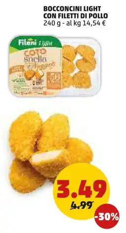 PENNY Bocconcini light con filetti di pollo offerta