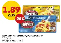 PENNY Pancetta affumicata, dolce beretta a cubetti offerta