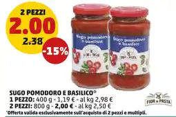 PENNY Fior di pasta sugo pomodoro e basilico offerta
