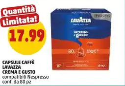 PENNY Capsule caffè lavazza crema e gusto offerta