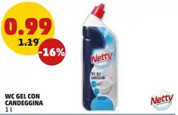 PENNY Netty wc gel con candeggina offerta