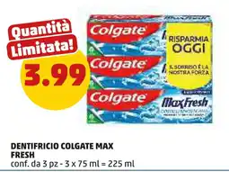 PENNY Dentifricio colgate max fresh offerta
