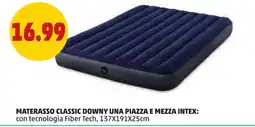 PENNY Materasso classic downy una piazza e mezza INTEX offerta