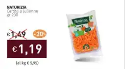 Prezzemolo e Vitale NATURIZIA Carote a Julienne offerta