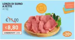 Prezzemolo e Vitale Lonza di suino a fette offerta