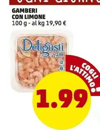 PENNY Gamberi con limone offerta
