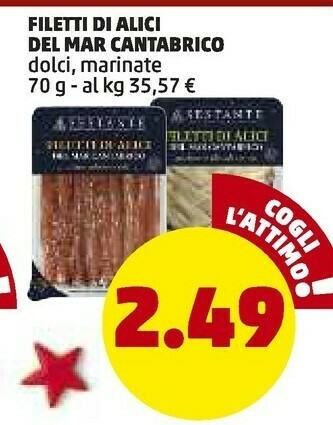 PENNY Filetti di alici del mar cantabrico offerta