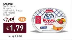 Prezzemolo e Vitale GALBANI Santa Lucia Nuvola Spalmabile Fresco alla Ricotta offerta