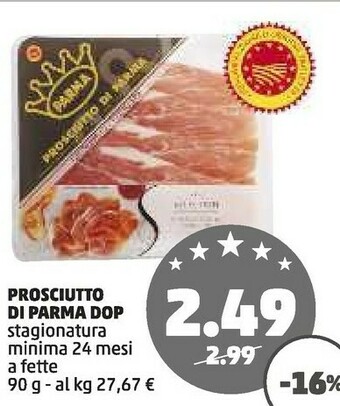 PENNY Prosciutto di parma dop offerta