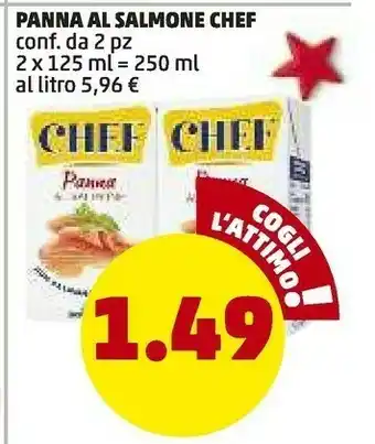 PENNY Chef panna al salmone offerta