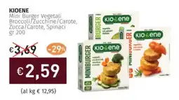 Prezzemolo e Vitale KIOENE Mini Burger Vegetali Broccoli/Zucchine/Carote, Zucca/Carote, Spinaci offerta