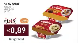Prezzemolo e Vitale OH MY YOMO Yogurt vari gusti offerta