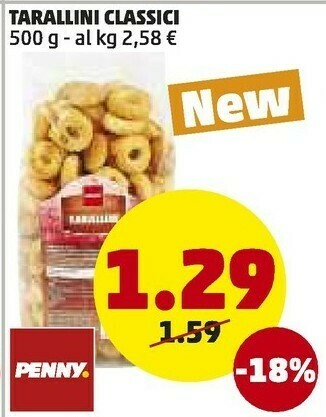 PENNY Tarallini classici offerta