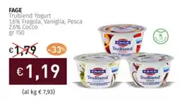 Prezzemolo e Vitale FAGE Trublend Yogurt 1,6% Fragola, Vaniglia, Pesca 2,6% Cocco offerta
