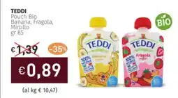 Prezzemolo e Vitale TEDDI Pouch Bio Banana, Fragola, Mirtillo offerta