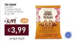 Prezzemolo e Vitale TRE MARIE Cornetti 5 Cereali Farciti ai Frutti di Bosco offerta