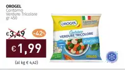 Prezzemolo e Vitale OROGEL Contorno Verdure Tricolore offerta