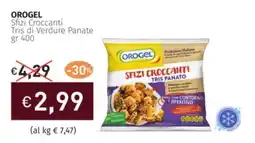 Prezzemolo e Vitale OROGEL Sfizi Croccanti Tris di Verdure Panate offerta