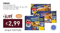 Prezzemolo e Vitale FINDUS Fish Burger XL offerta