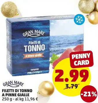 PENNY Filetto di tonno a pinne gialle offerta