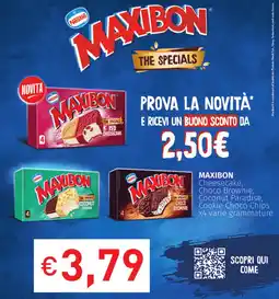 Prezzemolo e Vitale MAXIBON Cheesecake, Choco Brownie, Coconut Paradise, Cookie Choco Chips offerta