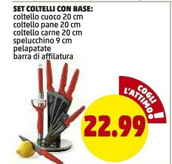 Set coltelli con base coltello cuoco