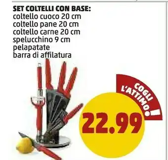 Set coltelli con base coltello cuoco