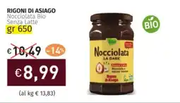 Prezzemolo e Vitale RIGONI DI ASIAGO Nocciolata Bio Senza Latte offerta