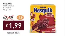 Prezzemolo e Vitale NESQUIK Maxi Choco Barrette offerta