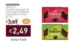 Prezzemolo e Vitale GALBUSERA Cereal G Crackers Ricoperti al Cioccolato Fondente, Cioccolato al Latte offerta