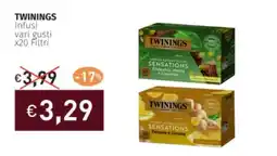 Prezzemolo e Vitale TWININGS Infusi vari gusti x20 Filtri offerta