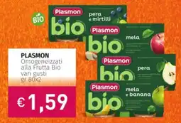 Prezzemolo e Vitale PLASMON Omogeneizzati alla Frutta Bio vari gusti offerta