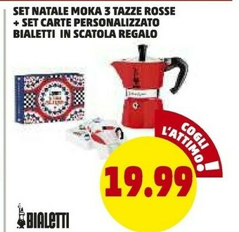PENNY Set natale moka 3 tazze rossa offerta