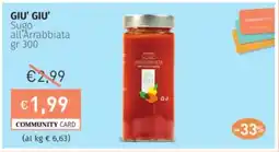 Prezzemolo e Vitale GIU' GIU' Sugo all'Arrabbiata offerta