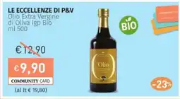 Prezzemolo e Vitale LE ECCELLENZE DI P&V Olio Extra Vergine di Oliva Igp Bio offerta