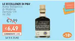 Prezzemolo e Vitale LE ECCELLENZE DI P&V Aceto Balsamico di Modena Densità 1.19 offerta