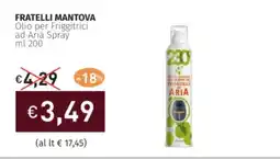 Prezzemolo e Vitale FRATELLI MANTOVA Olio per Friggitrici ad Aria Spray offerta