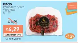 Prezzemolo e Vitale PIACIO Pomodoro Secco Vaschetta offerta