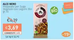 Prezzemolo e Vitale ALCE NERO Preparato per Sugo Vegetale con Legumi Bio offerta