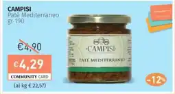 Prezzemolo e Vitale CAMPISI Patè Mediterraneo offerta