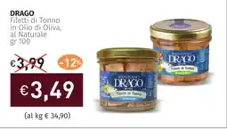 Prezzemolo e Vitale DRAGO Filetti di Tonno in Olio di Oliva, al Naturale offerta