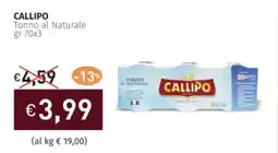 Prezzemolo e Vitale CALLIPO Tonno al Naturale offerta